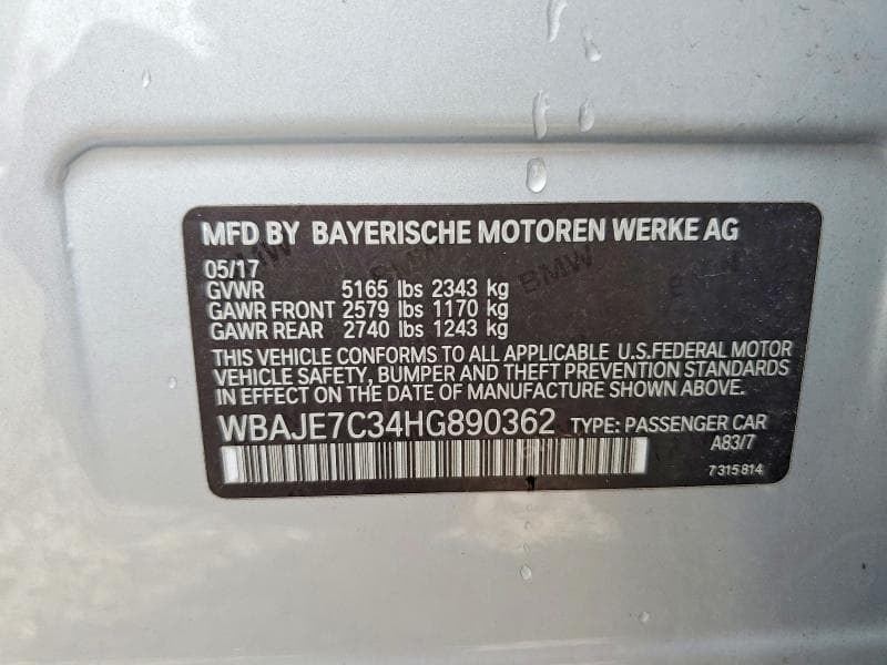 2017 BMW 540 XI 12