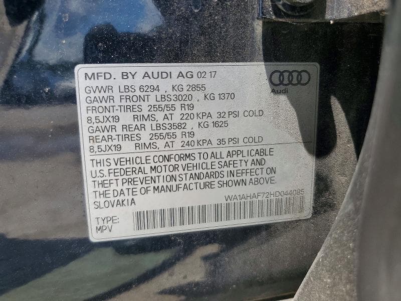2017 AUDI Q7 PREMIUM 13