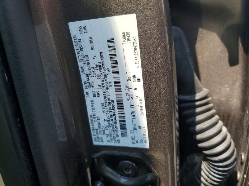 2018 FORD F150 SUPERCREW 12