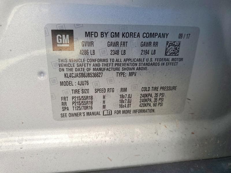 2018 BUICK ENCORE PREFERRED 13