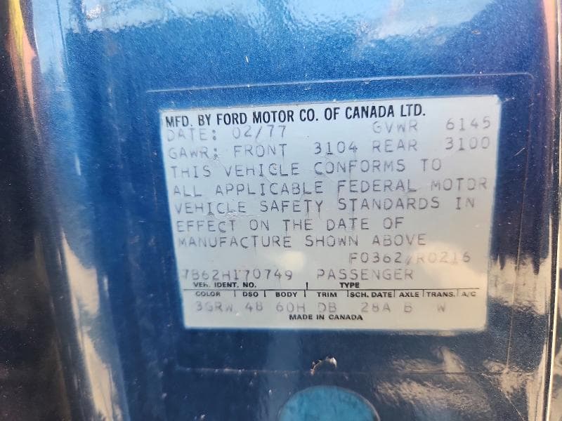 1977 FORD LTD 12