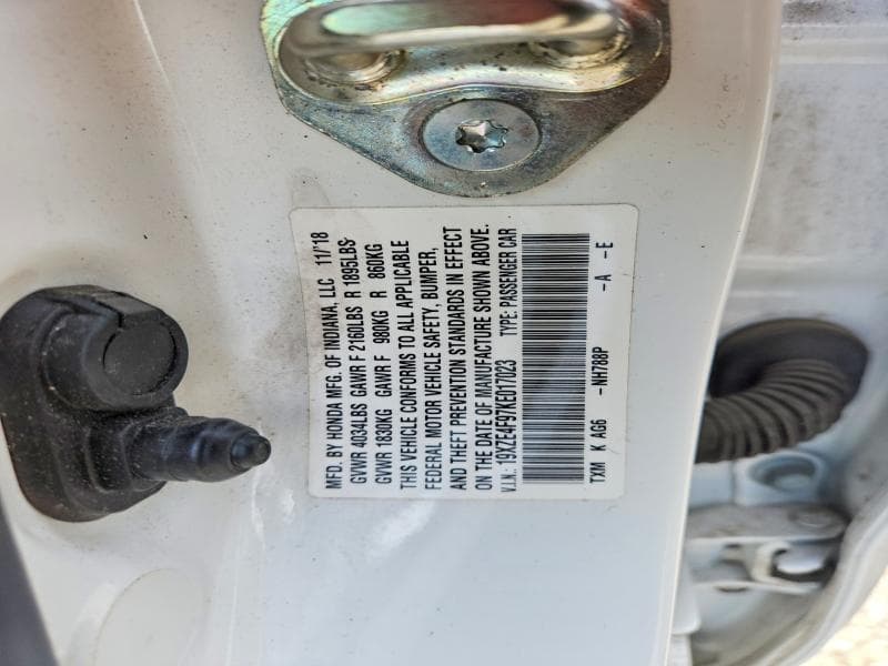 2019 HONDA INSIGHT TOURING 12