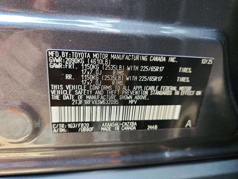 2025 TOYOTA RAV4 LE 13