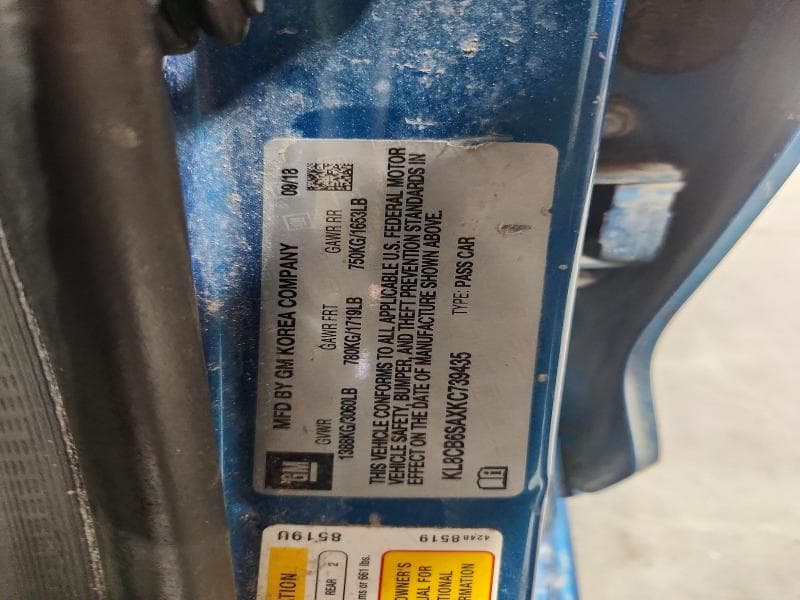 2019 CHEVROLET SPARK LS 13