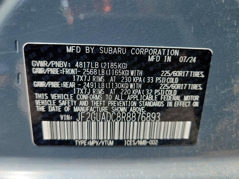 2024 SUBARU CROSSTREK PREMIUM 13