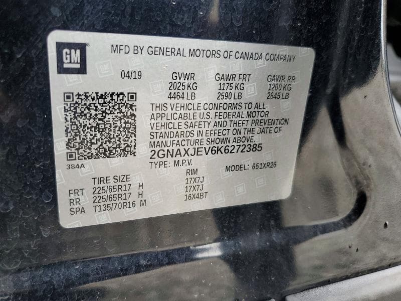 2019 CHEVROLET EQUINOX LT 13