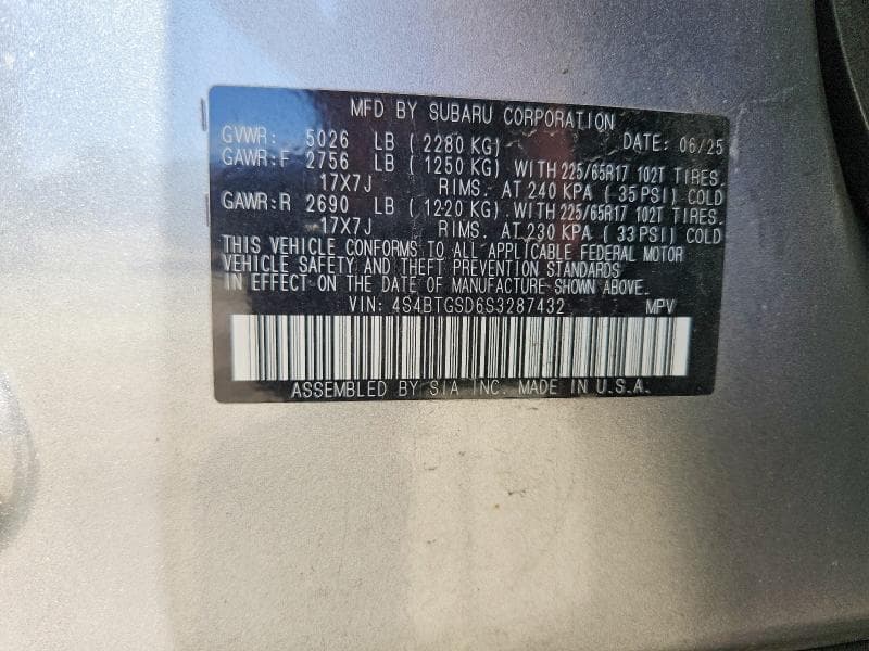 2025 SUBARU OUTBACK WILDERNESS 12