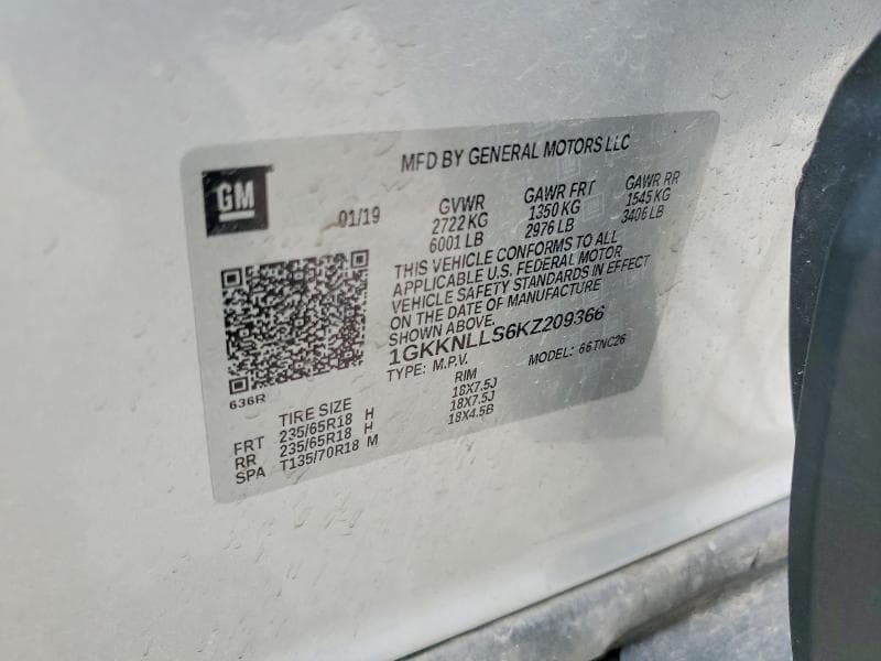 2019 GMC ACADIA SLE 14