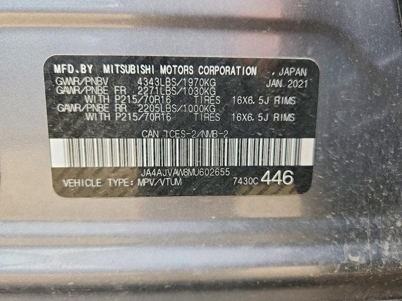 2021 MITSUBISHI RVR SE 13