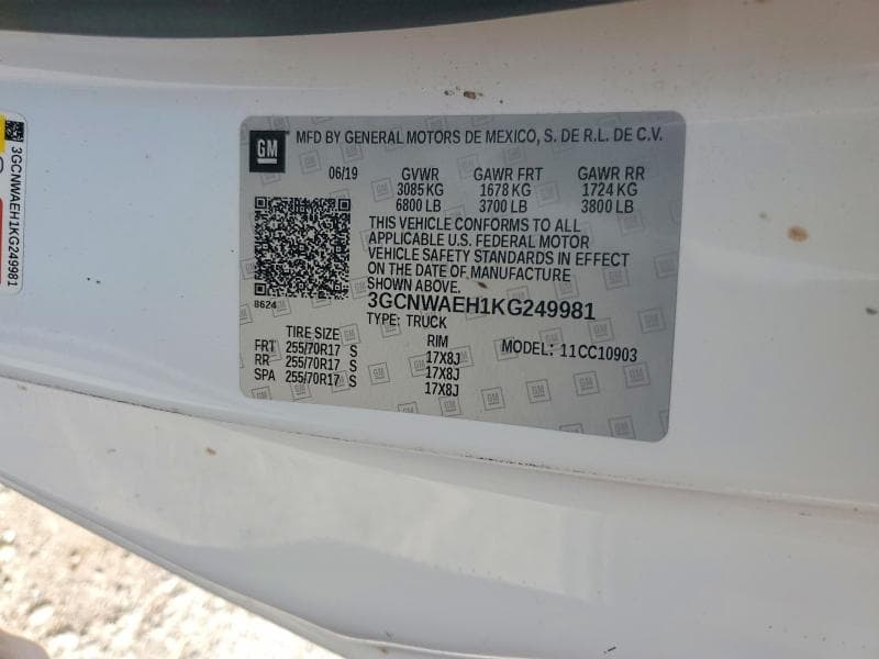 2019 CHEVROLET SILVERADO C1500 12