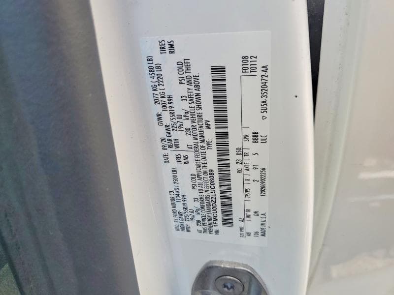 2020 FORD ESCAPE TITANIUM 13