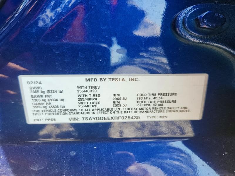 2024 TESLA MODEL Y 12