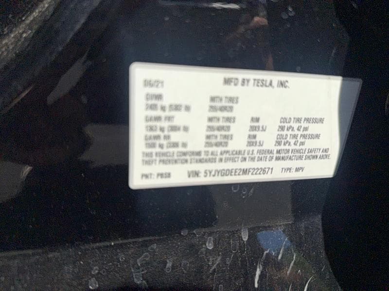 2021 TESLA MODEL Y 10