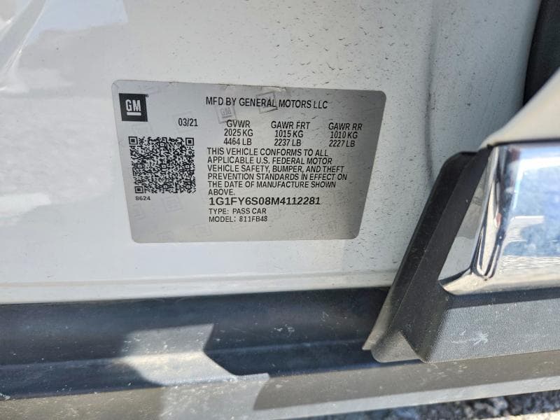 2021 CHEVROLET BOLT EV LT 12