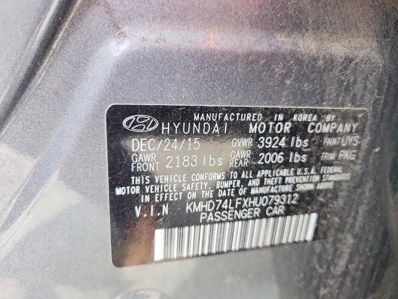 2017 HYUNDAI ELANTRA SE 12