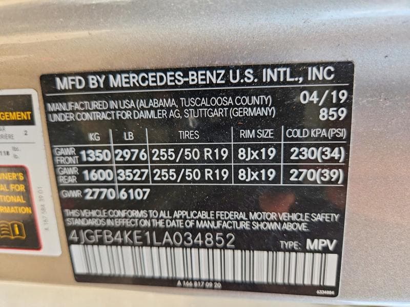 2020 MERCEDES-BENZ GLE 350 4MATIC 13