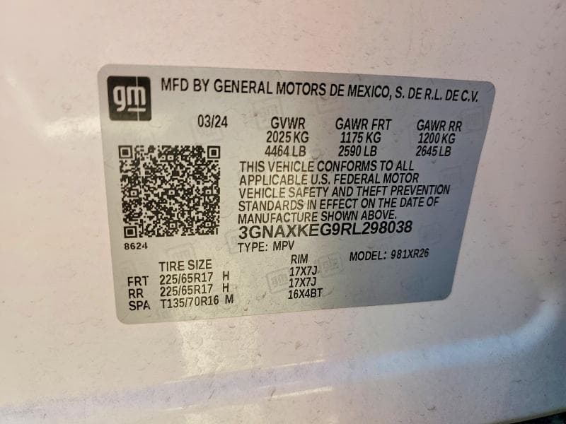 2024 CHEVROLET EQUINOX LT 13
