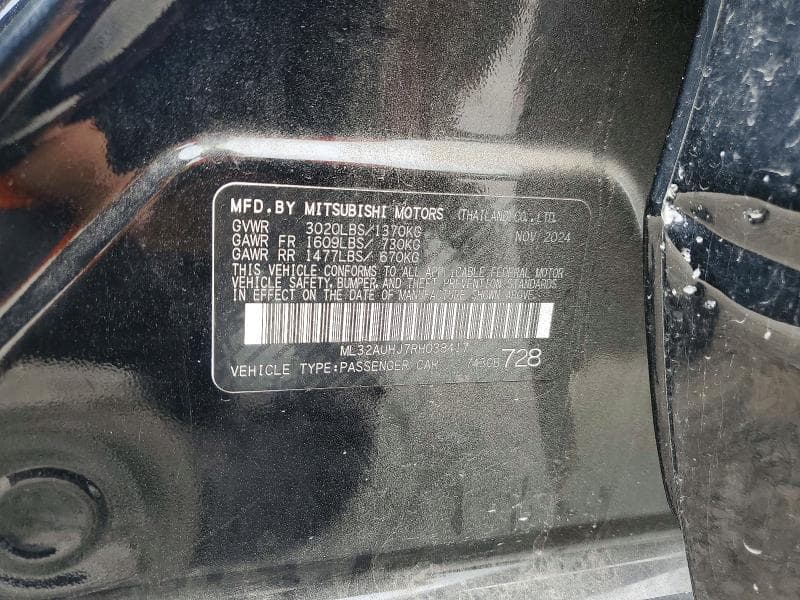 2024 MITSUBISHI MIRAGE ES 13