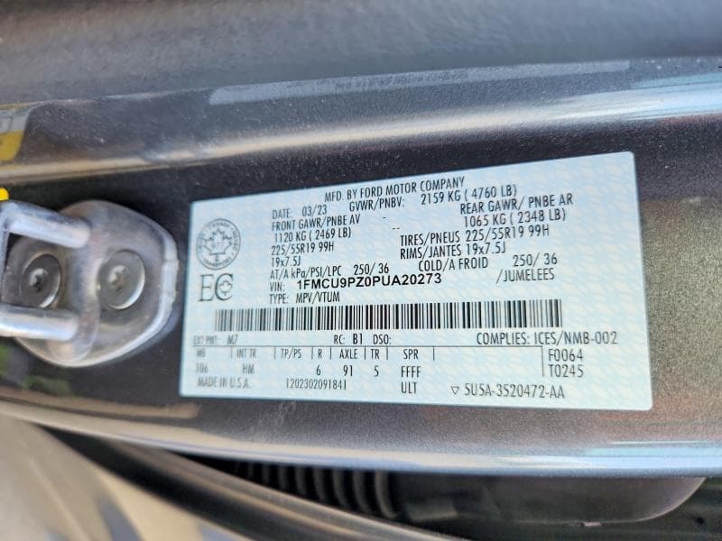 2023 FORD ESCAPE ST LINE ELITE 14