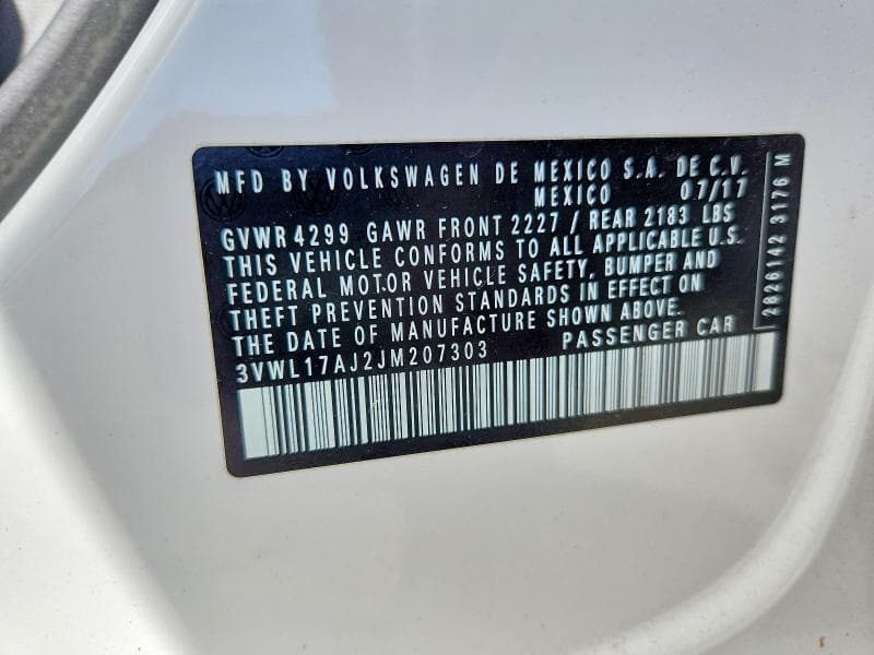2018 VOLKSWAGEN JETTA SEL 12