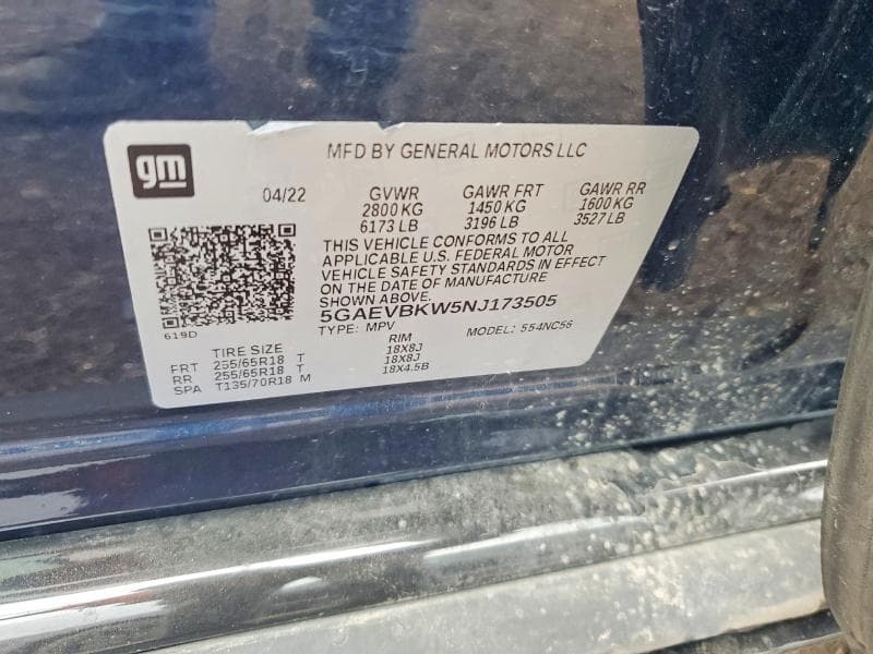 2022 BUICK ENCLAVE PREMIUM 13