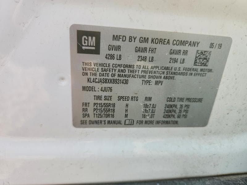 2019 BUICK ENCORE PREFERRED 13