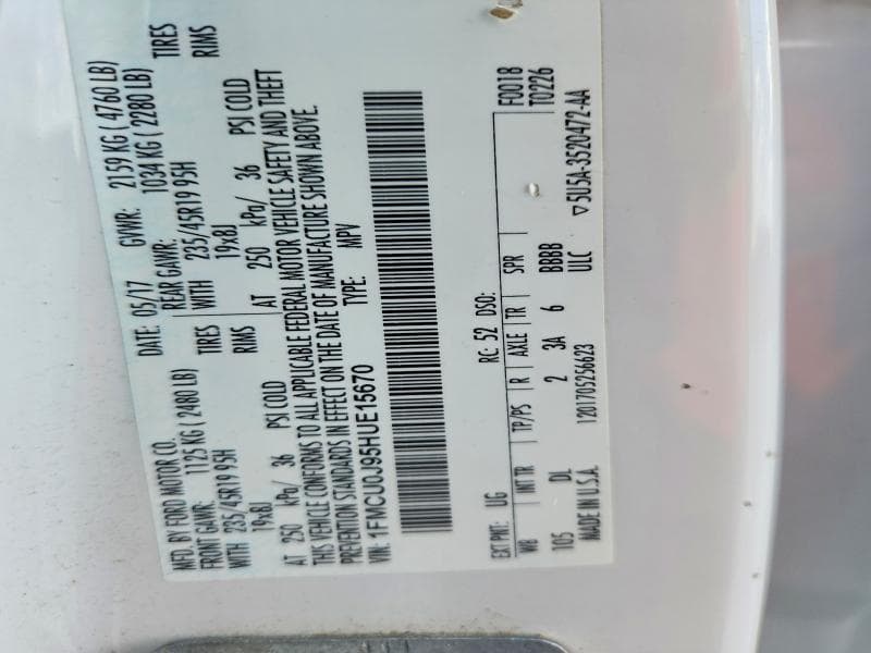2017 FORD ESCAPE TITANIUM 13