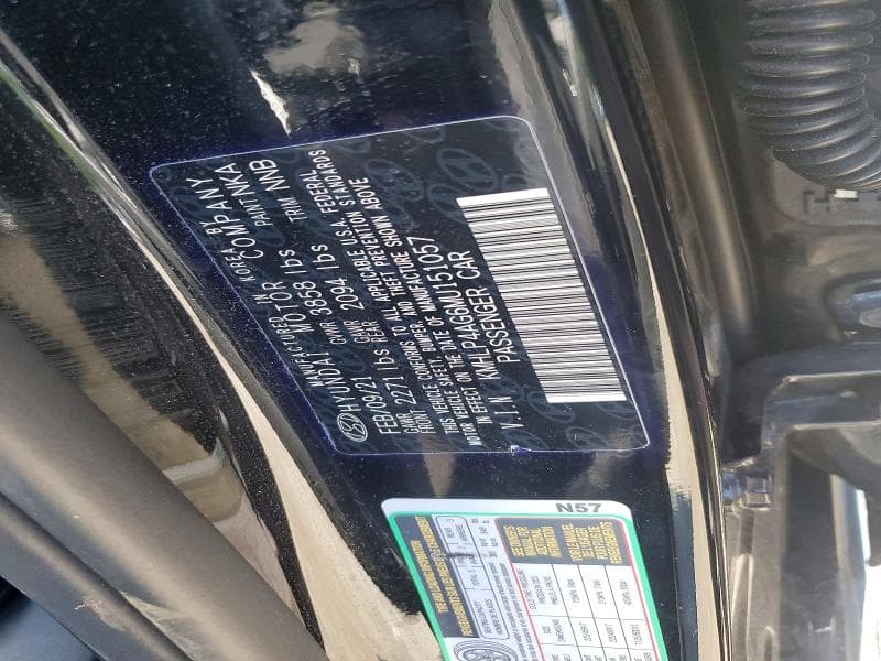 2021 HYUNDAI ELANTRA LIMITED 12
