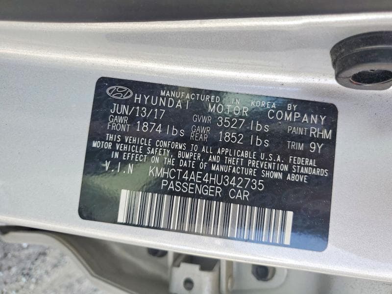2017 HYUNDAI ACCENT SE 12