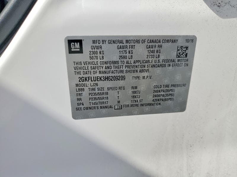 2017 GMC TERRAIN SLT 13