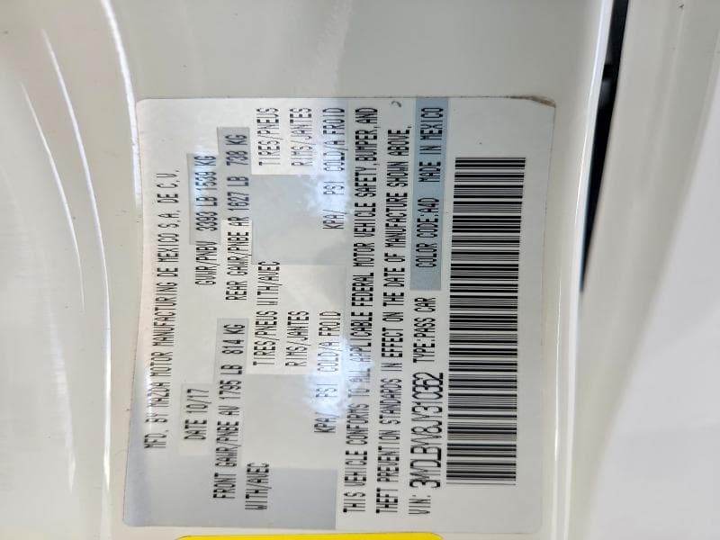 2018 TOYOTA YARIS IA BASE 12