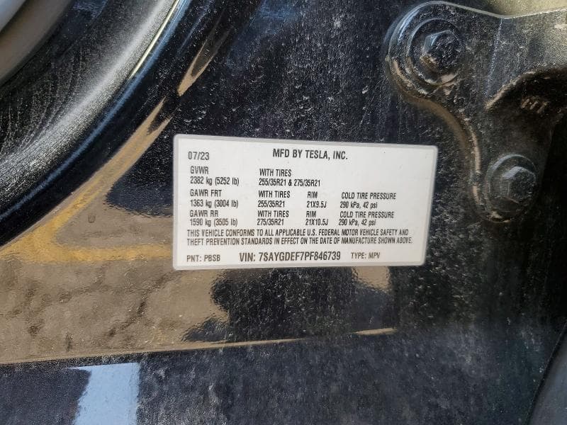2023 TESLA MODEL Y 12
