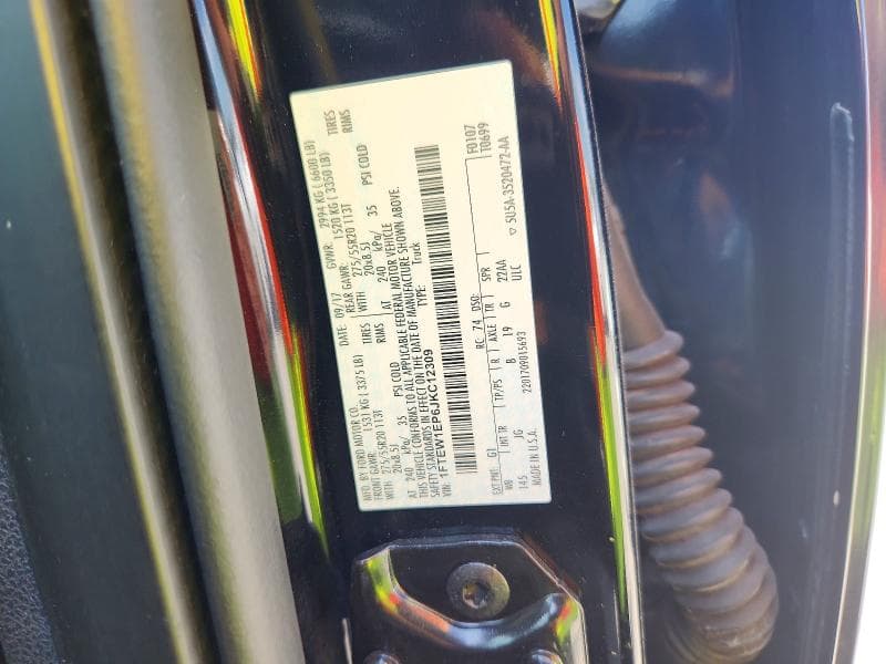 2018 FORD F150 SUPERCREW 12