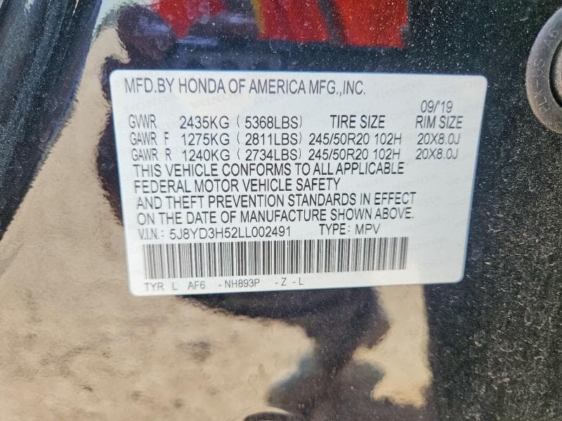 2020 ACURA MDX TECHNOLOGY 13