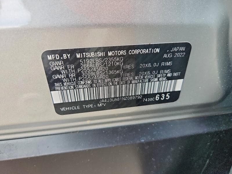 2022 MITSUBISHI OUTLANDER SE 13