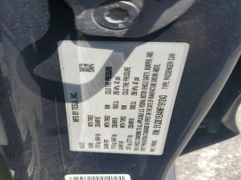2022 TESLA MODEL 3 12