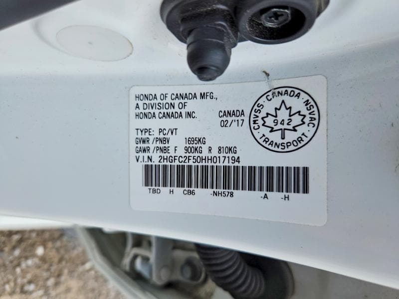 2017 HONDA CIVIC LX 12