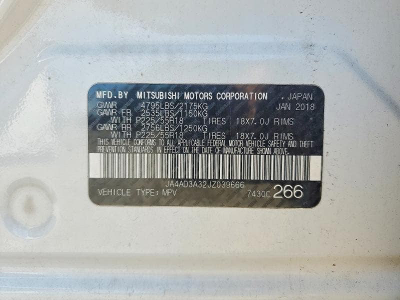 2018 MITSUBISHI OUTLANDER SE 14