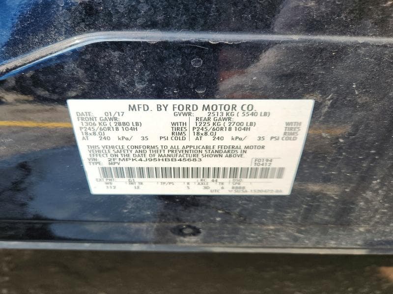2017 FORD EDGE SEL 14