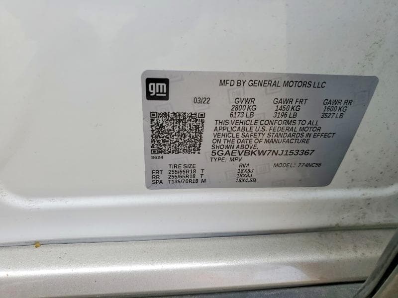 2022 BUICK ENCLAVE PREMIUM 13
