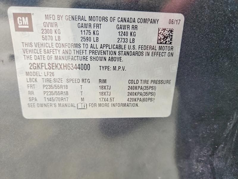2017 GMC TERRAIN SLE 14