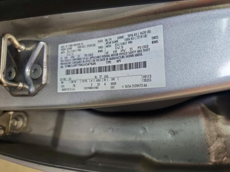 2019 FORD ESCAPE S 13