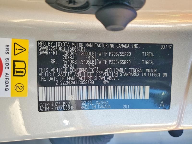2017 LEXUS RX 350 BASE 13