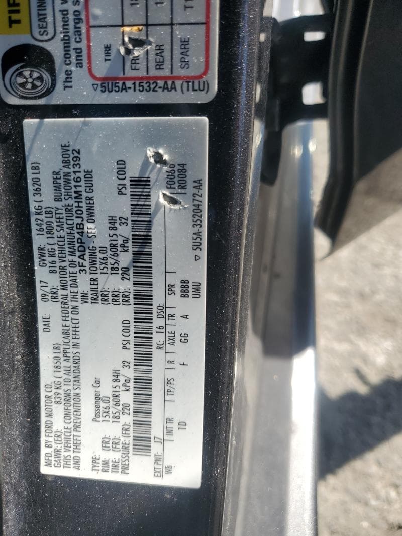 2017 FORD FIESTA SE 12
