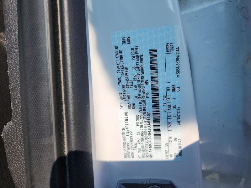 2018 FORD ESCAPE TITANIUM 12