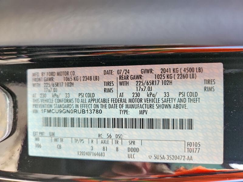 2024 FORD ESCAPE ACTIVE 14