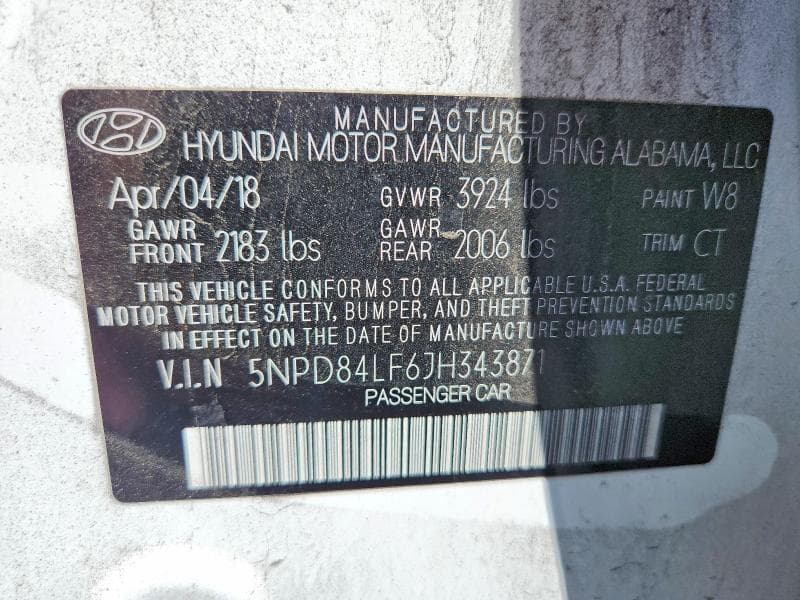 2018 HYUNDAI ELANTRA VALUE EDITION 12