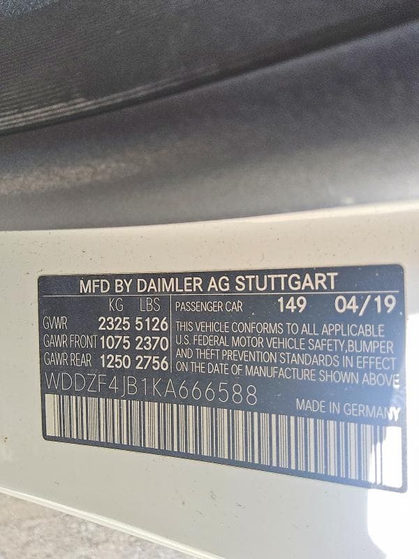 2019 MERCEDES-BENZ E 300 13