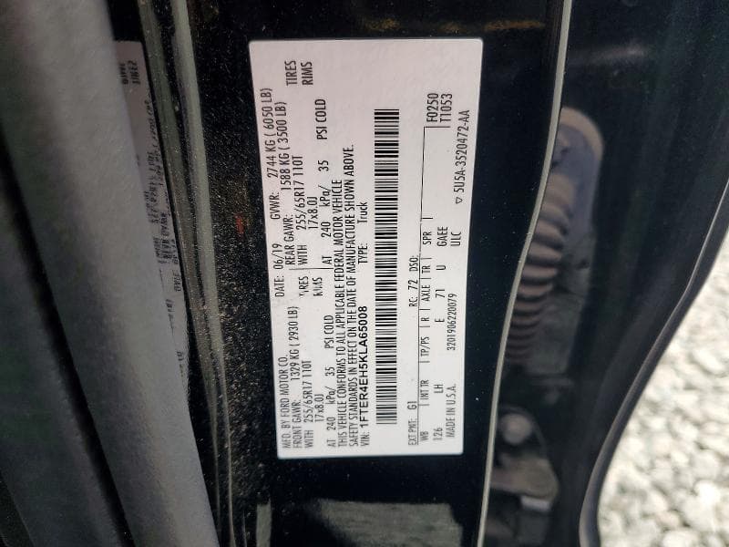 2019 FORD RANGER XL 12