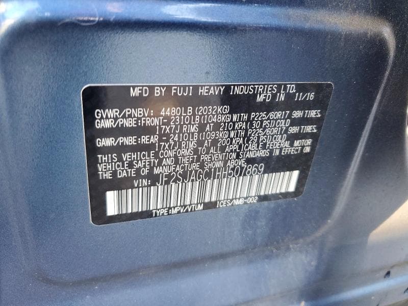 2017 SUBARU FORESTER 2.5I PREMIUM 13